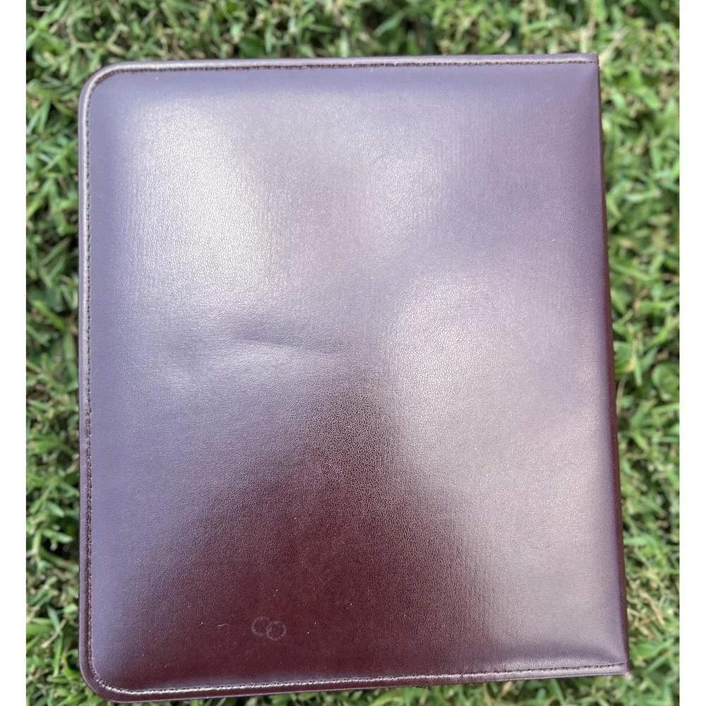 Vintage Franklin Quest Burgundy Leather Organizer Planner USA Ring Binder CL4044